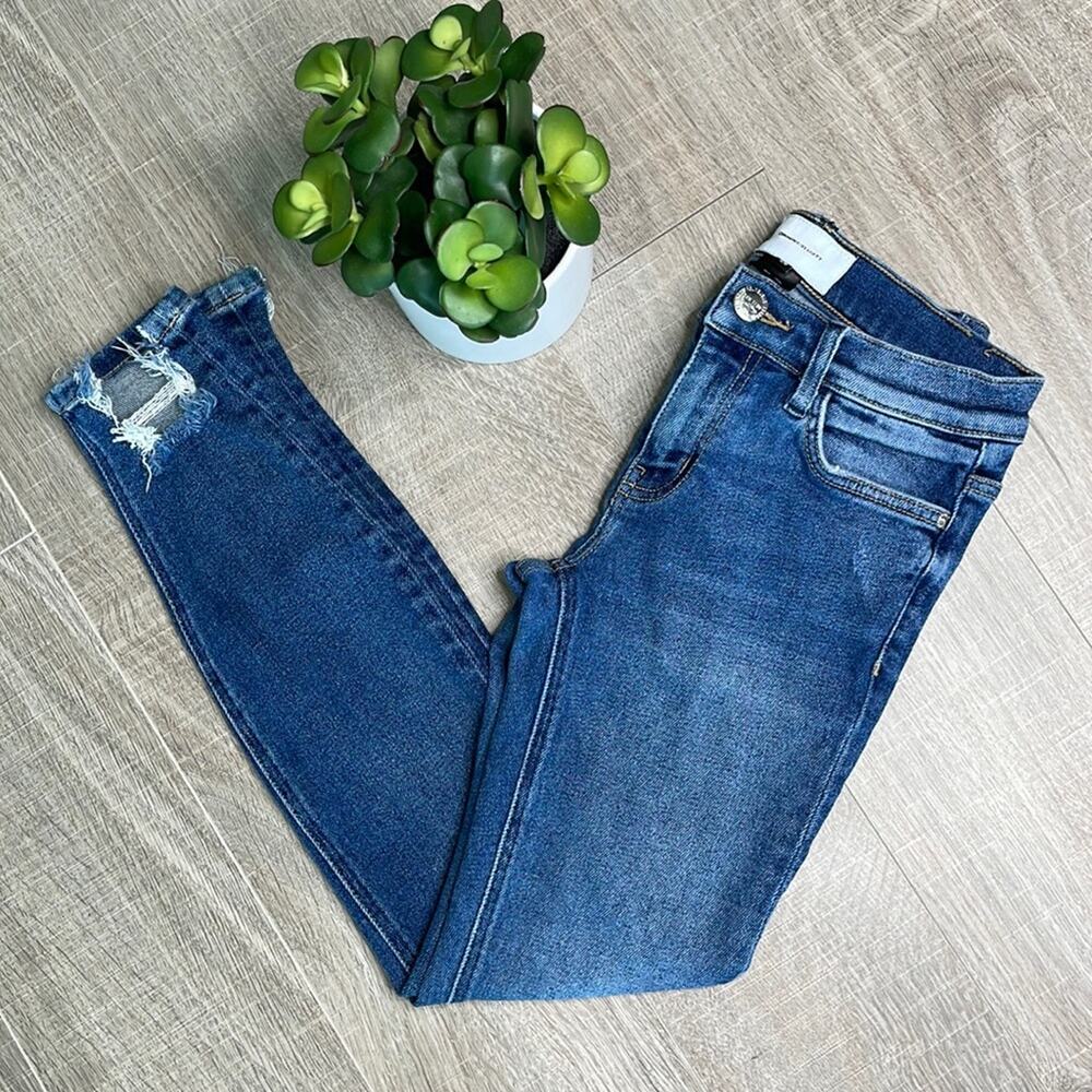 CURRENT/ELLIOTT Women’s Distressed Skinny Jeans